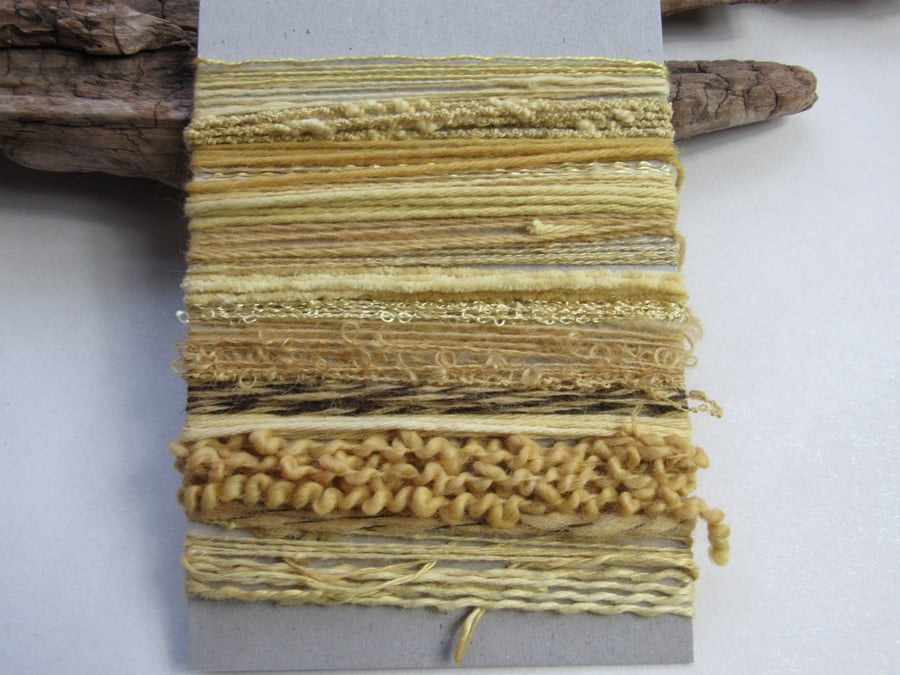 Large Pomegranate Natural Dye Yellow Textured Thread Pack