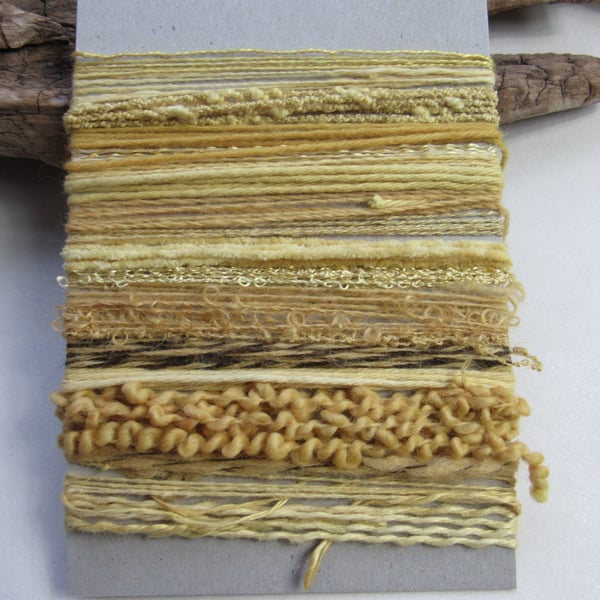 Large Pomegranate Natural Dye Yellow Textured Thread Pack