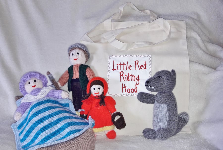 Red Riding Hood Fairy Tale Soft Toy Playset