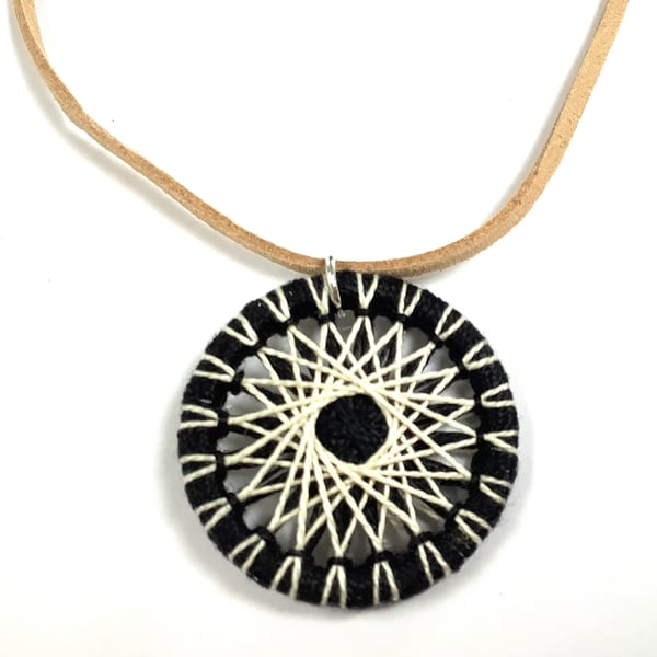 Thread Wrapped Pendant
