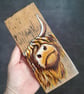 Hand Painted Reclaimed Whisky Barrel Stave - Highland Cow