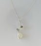 Teardrop Moonstone, Topaz Alexandrite Sterling Silver Pendant - Image 4