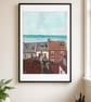 Robin Hood's Bay Houses Print - Yorkshire Coastal Art