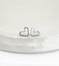 Titanium heart stud earrings - Delicate hypoallergenic earrings - Boho - Image 6
