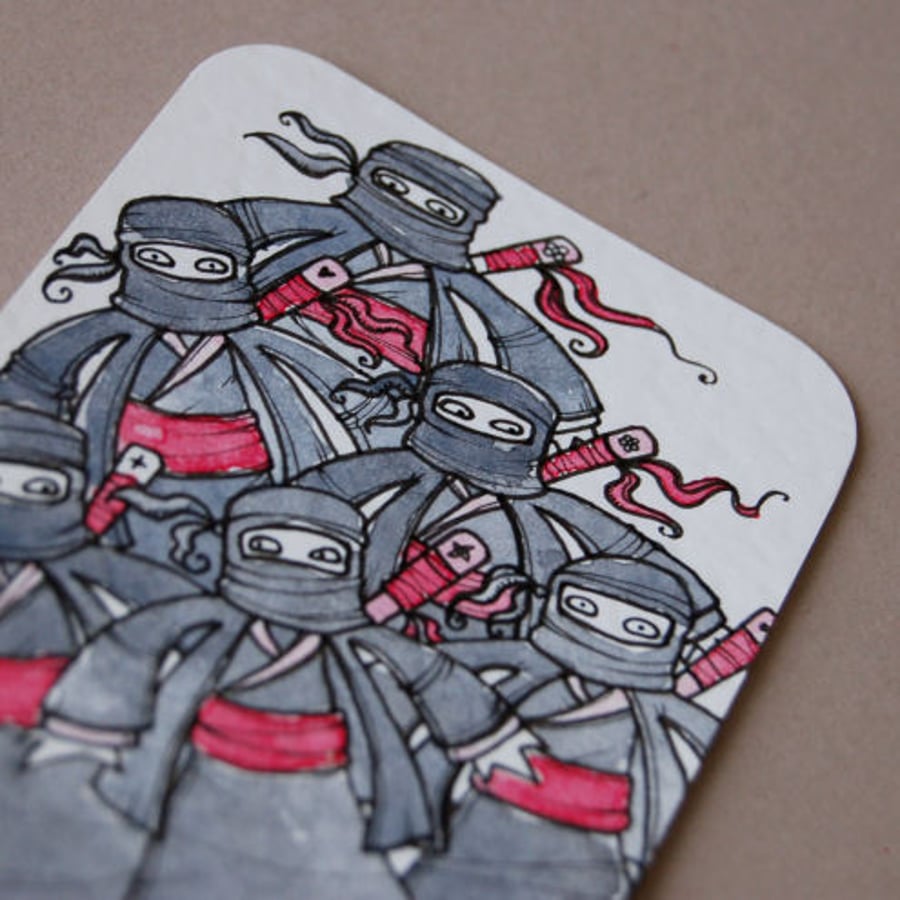 heap o' ninjas! (mini art card/aceo)