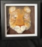 Tiger cub needfelted 3d painting  - Image 1