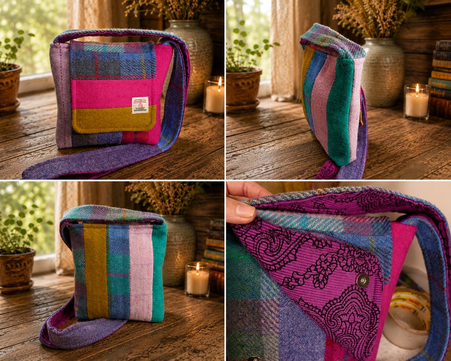 Harris Tweed Small  crossbody bag