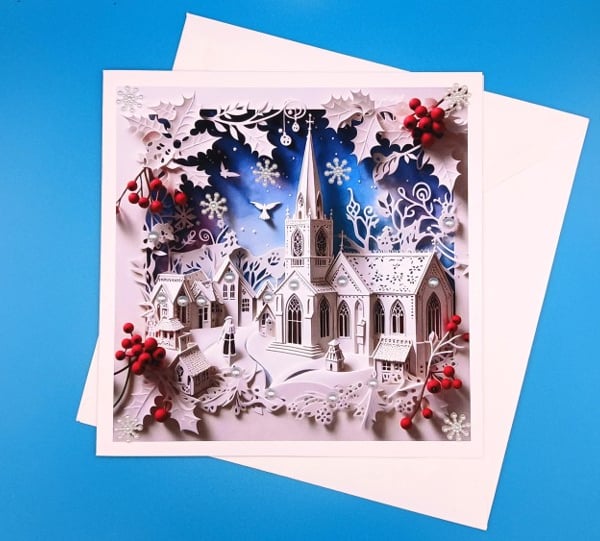 Handmade Christmas Card, Large, Wife, Husband, Parents, Sister, Grandparents