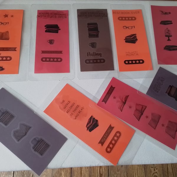 Bookmarks. Set of 3 bookmarks. Teacher gift. Ref 420