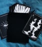 Major Arcana Tarot Card Set, Gothic black and white illustrations