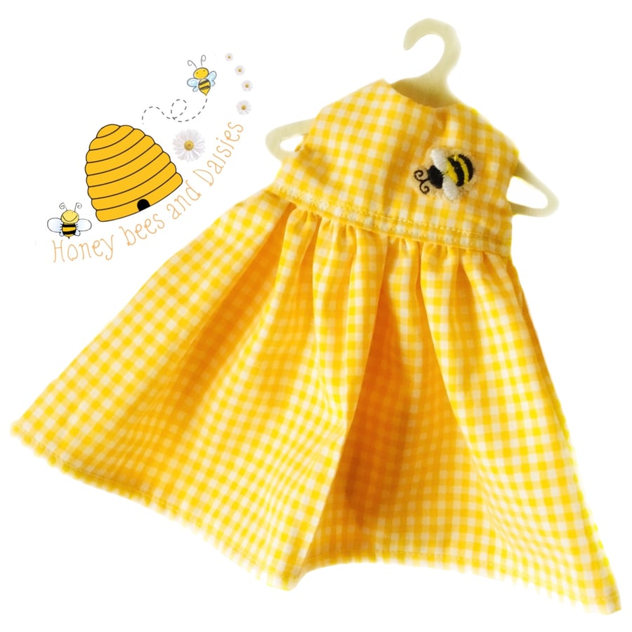Gingham Honey Bee Dress