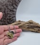 Heart Shaped Leaves, Cogs and Runes Resin Pendant - Image 4