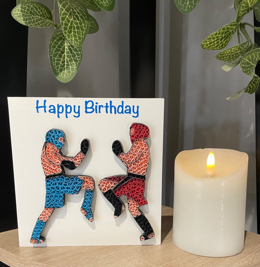 Stunning Handmade MMA Card