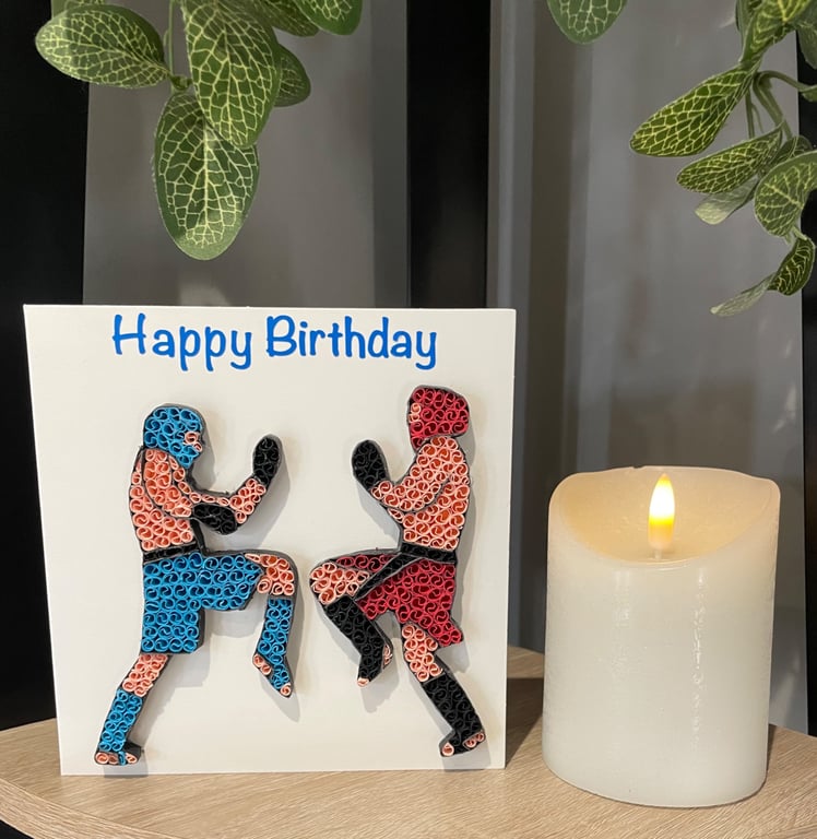 Stunning Handmade MMA Card
