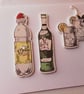Christmas card. Gin and tonic. Ref 547