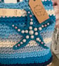 Handmade ombre beach bag