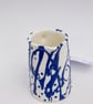 half pint blue slip jug - Image 4