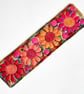 Handmade Embroidered Fabric Bookmark Textile Art Book Lover Gift 