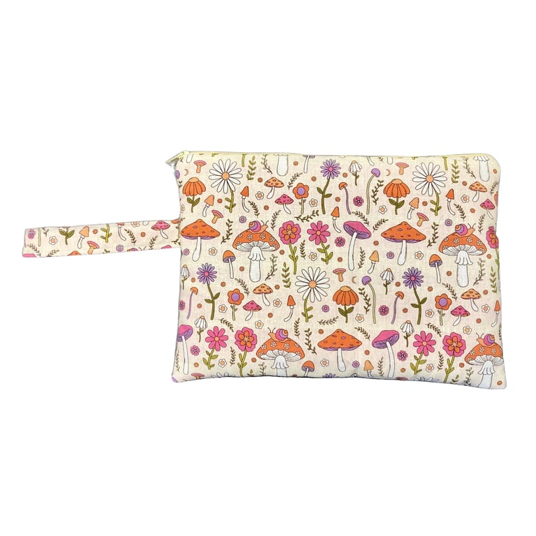 Mushroom Serenity Wristlet Bag