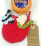 Crochet Apple . Thank You For Giving Me Wingss - Image 3