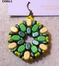 Hexagonal bead earrings (customisable) - Image 1