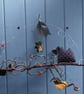 Woodland Wall Hanging, Fabric Owl Art - Image 3