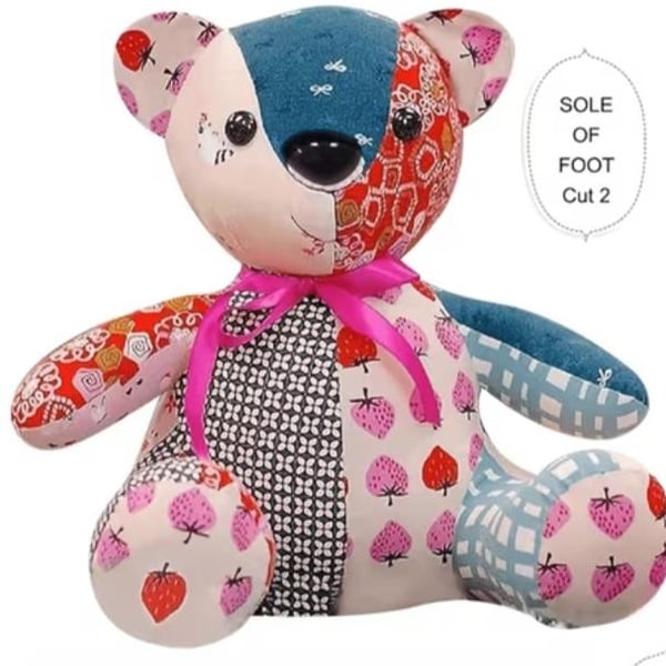 Memory Bear Acrylic Sewing Templates Medium