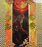 Hand Crafted Decoupage Greeting Card - Blank - 3416 Tiger Wildlife Animal - Image 2