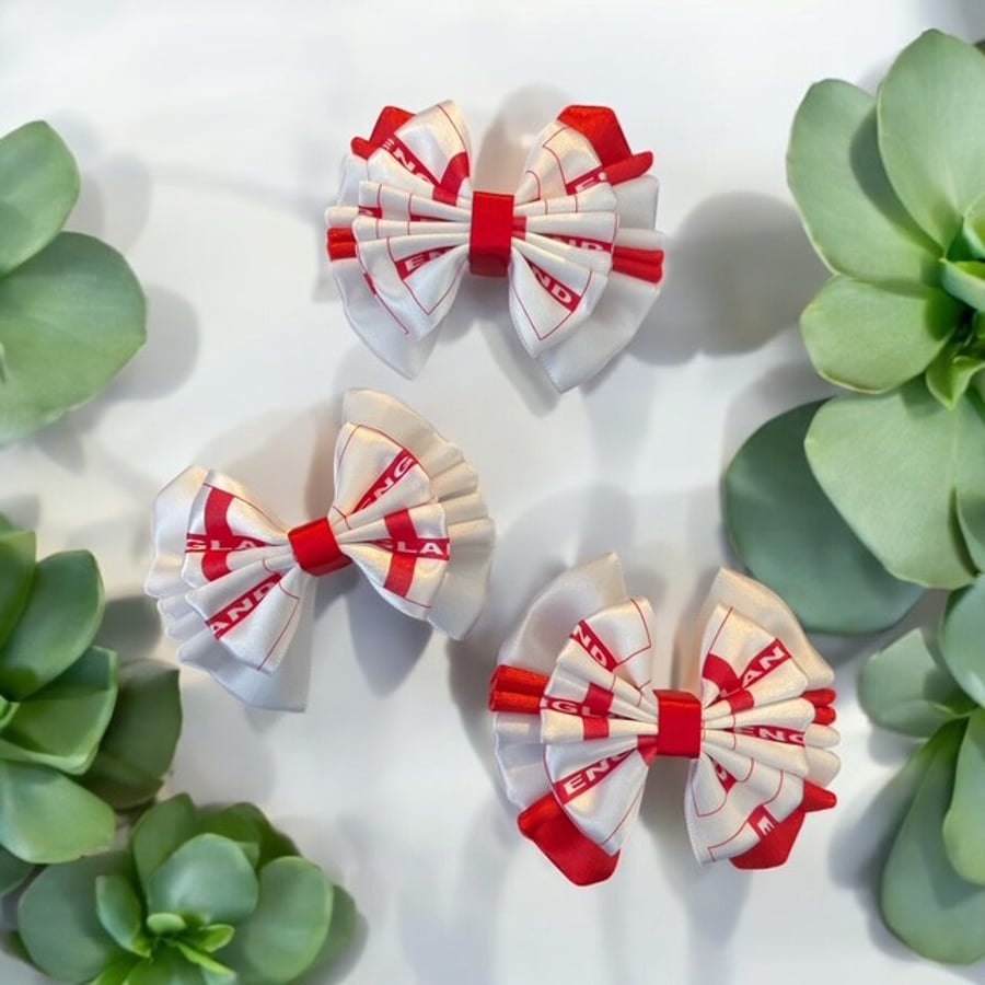 St Georges day hair clip