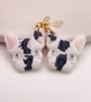 French bulldog earrings, Handmade dog face jewellery for dog lover