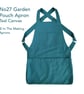 Harvesting Pouch Apron with Cross Back Straps for Gardeners. Teal Canvas - Image 8