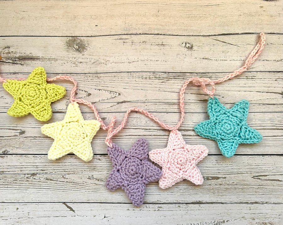 Crochet Star Garland