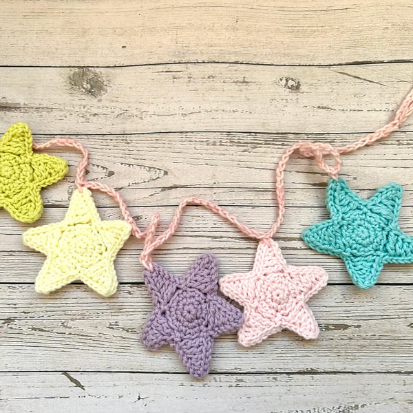 Crochet Star Garland