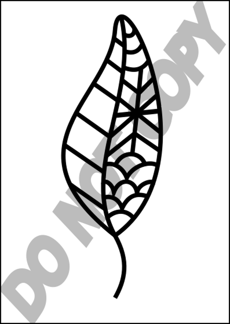 Leaf Print Stencil - Reusable - DIY