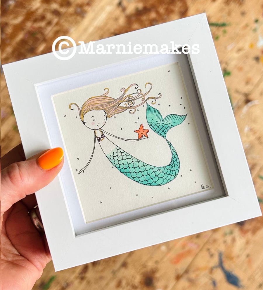 Star - Framed Original Mini Illustration