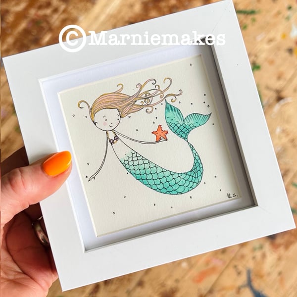 Star - Framed Original Mini Illustration