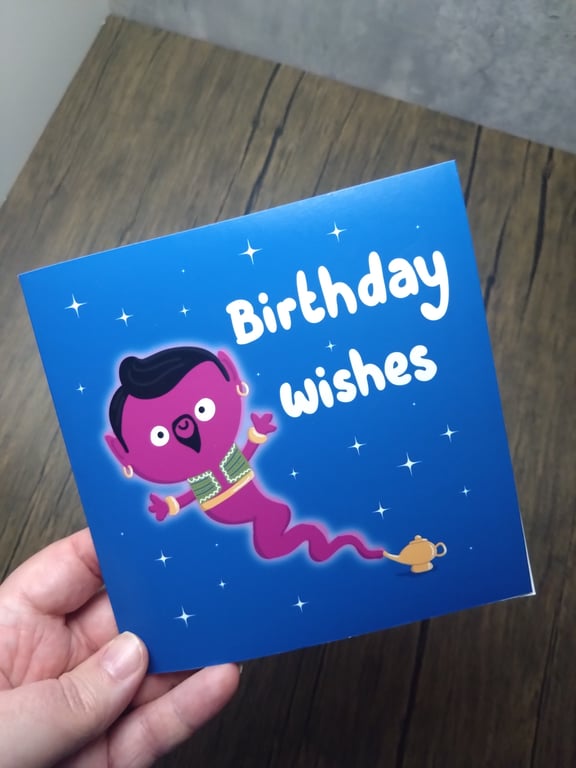 Birthday wishes genie birthday card 