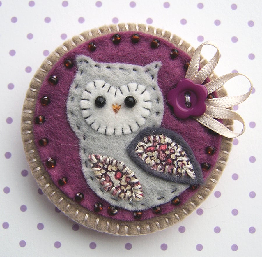 Owl Brooch