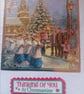 Festive Choir Parade handmade Christmas card 