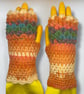 Crocheted Fingerless Dragon Scale Gloves - Image 4