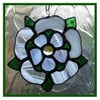 Yorkshire Rose Suncatcher Stained Glass