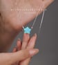 Large Light Blue Star 3D Opal With 925 Sterling Silver Bracelet - Image 3