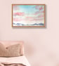 Watercolour sketch, Sunrise painting, Landscape, Italian Lakes, Peaceful scene - Image 2