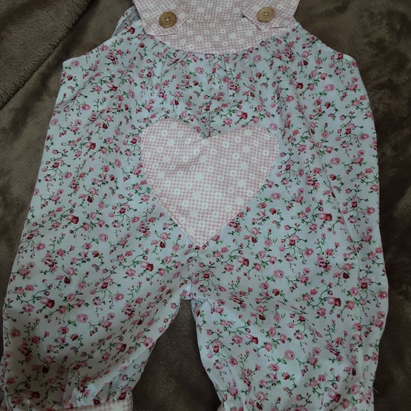 Floral handmade baby Romper 