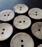 22.4mm 36L Premium Quality real Coconut Buttons x 5 Buttons