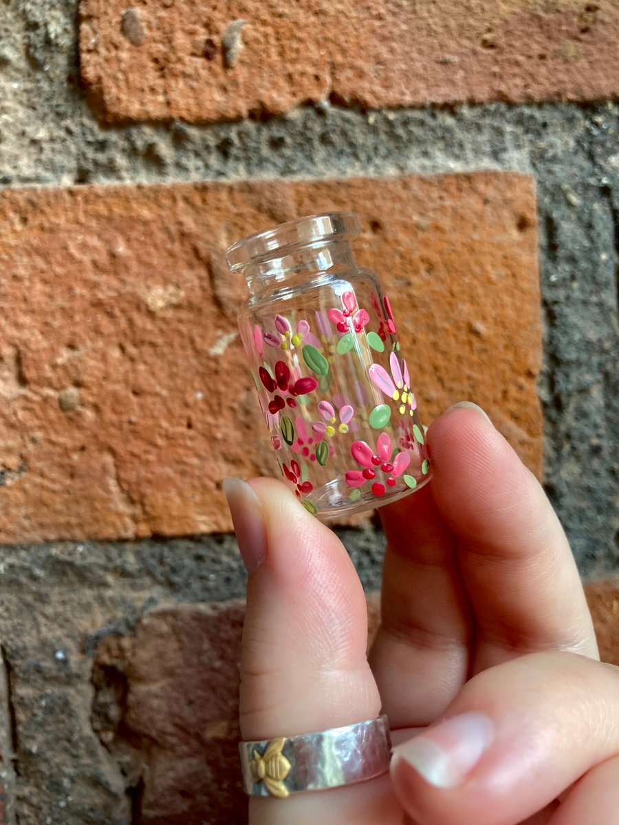 Pink Two Toned Mini Vase - Floral Glassware