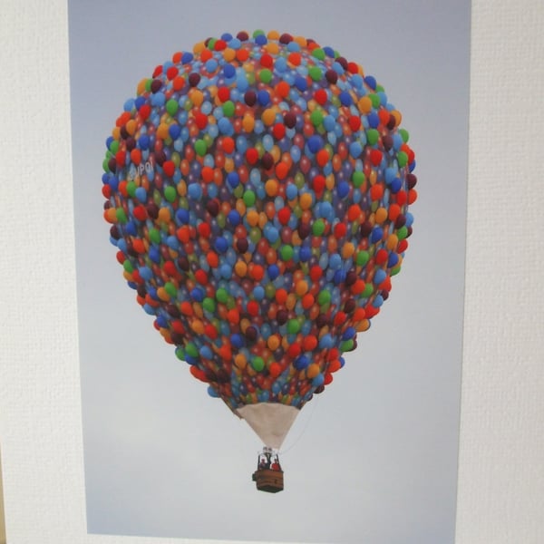 Photographic greetings card of a balloons Hot Air Balloon.