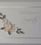 Quilled deep sympathy card, paper quilling, handmade - Image 1