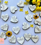 Personalised Wooden Wedding Confetti & Love Hearts - Laser Cut & Engraved - Image 2