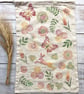 Large Block Printed Drawstring Bag Summer Hare